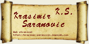 Krasimir Šaranović vizit kartica